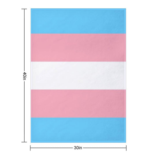 Transgender Flag Multi-functional Throw Blanket