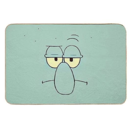 Squidward Face - Spongebob -  Easy To Clean Bath Mat