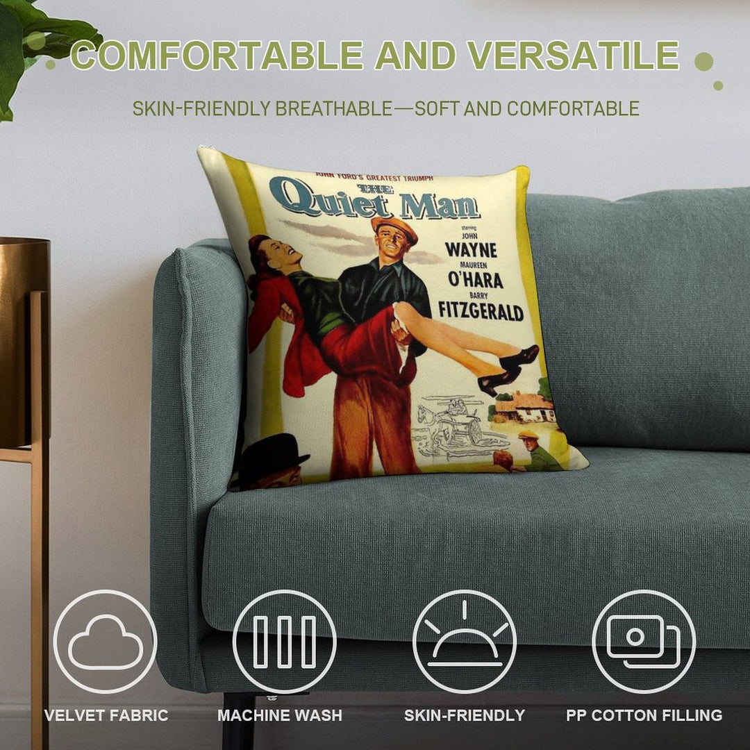 The Quiet Man Soft Bedroom Essential Throw Pillow