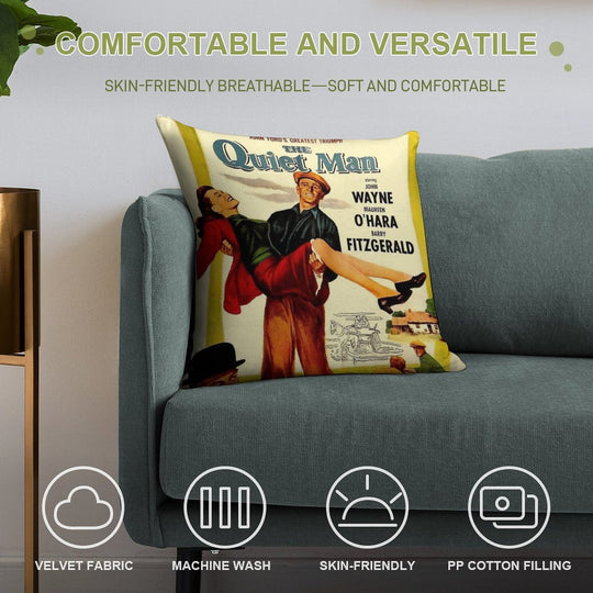 The Quiet Man Soft Bedroom Essential Throw Pillow