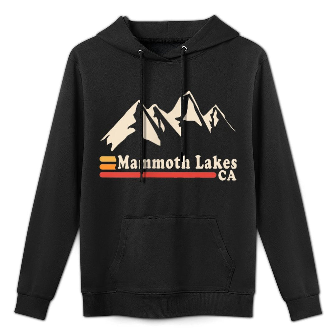 Retro Mammoth Lakes California CA Mountain Ski Layering Staple Hoodie