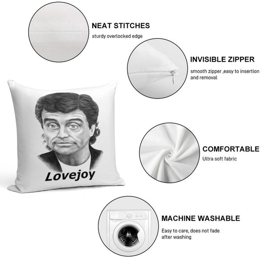Ian McShane Plays Lovejoy Soft Easy Maintenance Throw Pillow