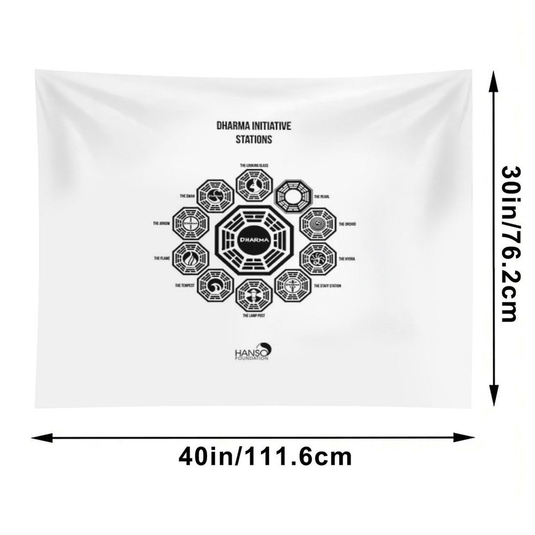 Dharma Initiative Stations Tapestry