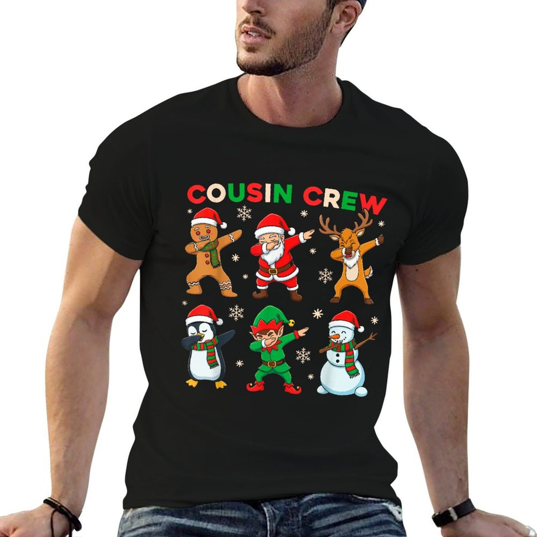 Cousin Crew Dabbing Santa Elf Friends Christmas Funny Dab  Quick-drying T-Shirt