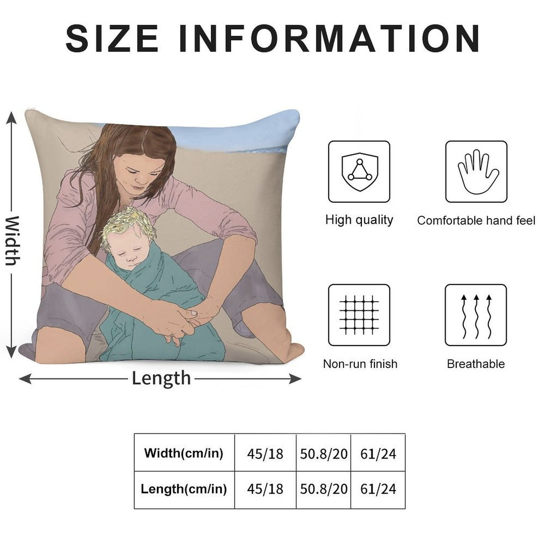 Shading Wijimy Soft Washable Throw Pillow