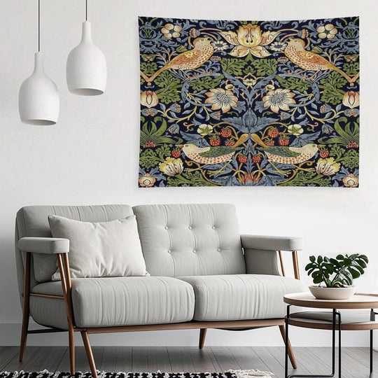 William Morris Strawberry Thief Design Tapestry