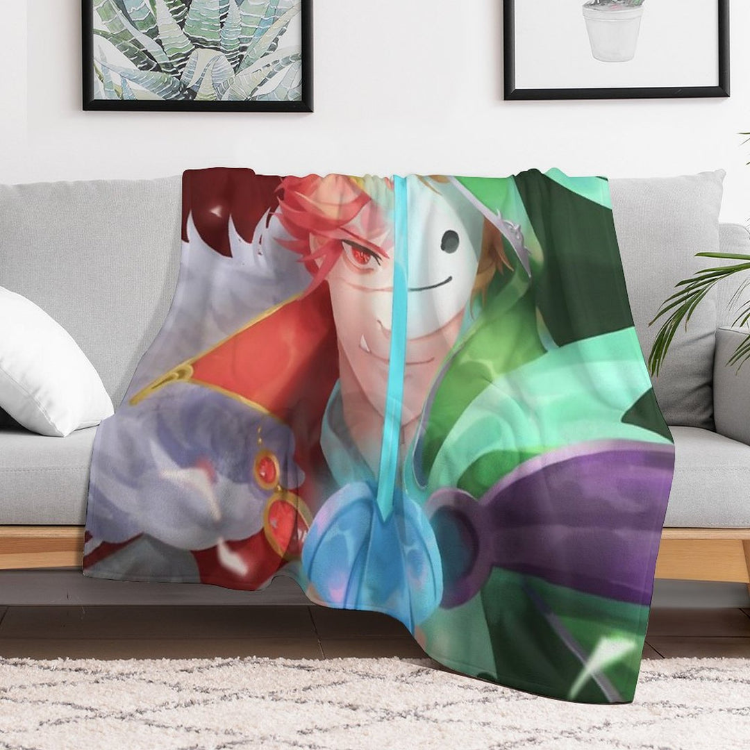 Technoblade Vs Dream Duel Gift-ready Throw Blanket
