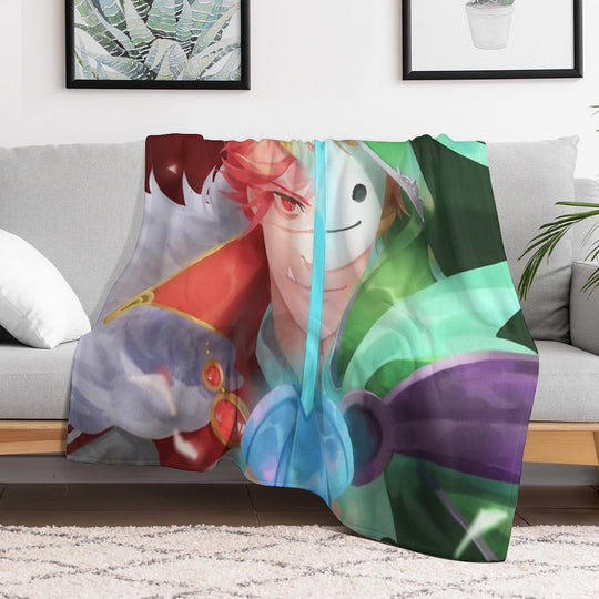 Technoblade Vs Dream Duel Gift-ready Throw Blanket