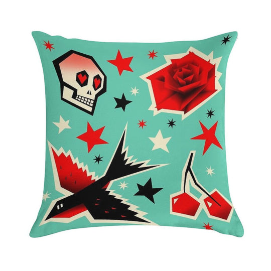 Swallow The Cherry Soft Gift Ready Throw Pillow