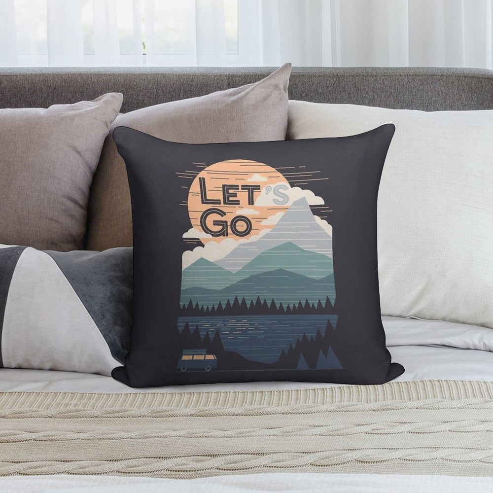 Let's Go Soft Home Decor Throw Pillow
