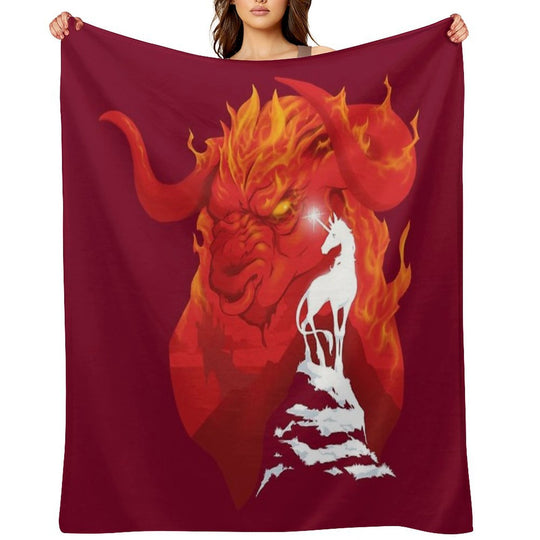 The Last Unicorn Quick-dry Throw Blanket