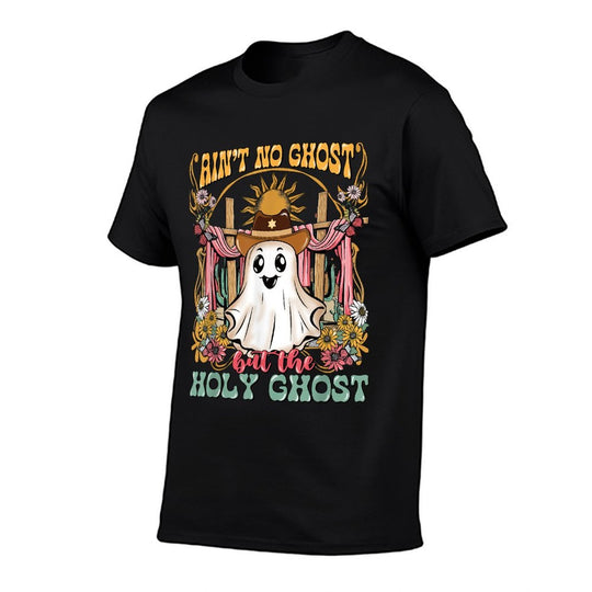 Aint No Ghost But The Holy Ghost Halloween  Rolled Sleeves T-Shirt