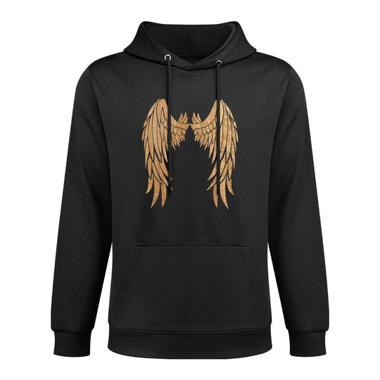 Golden Angel Wings On Back - Angelic Wings Design All-Day Comfort Hoodie
