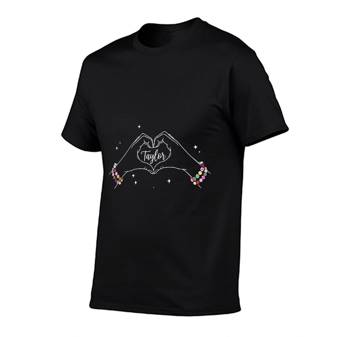 Heart Hands Taylor First Name Girl Vintage 70s 80s  Lightweight T-Shirt