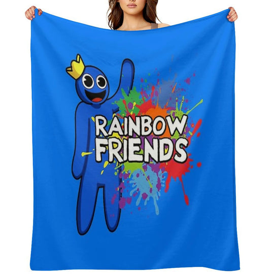 Rainbow Friends Paint Splatter Versatility Throw Blanket