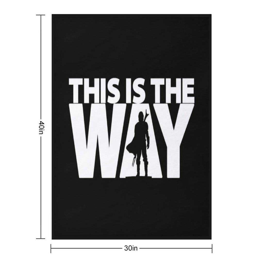 This Is The Way  Geekdom Series  DopeyArt Travel-friendly Throw Blanket