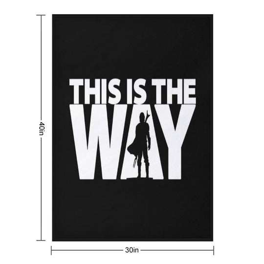 This Is The Way  Geekdom Series  DopeyArt Travel-friendly Throw Blanket