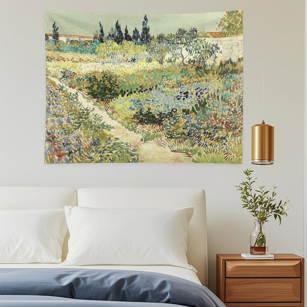 Vincent Van Gogh Garden at Arles Tapestry