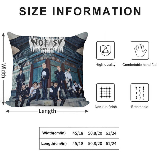 No Easy - Stray Kids Album Cover Soft Luxury Feel Throw Pillow