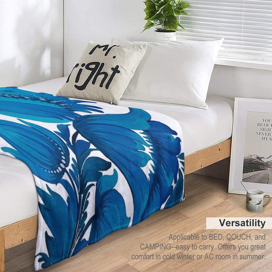 Blue Bird Compact Throw Blanket