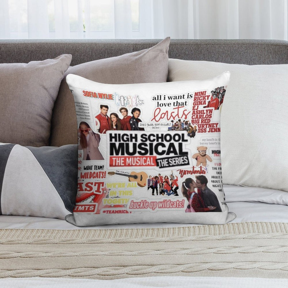 HSMTMTS Collage Soft Fade-Resistant Throw Pillow
