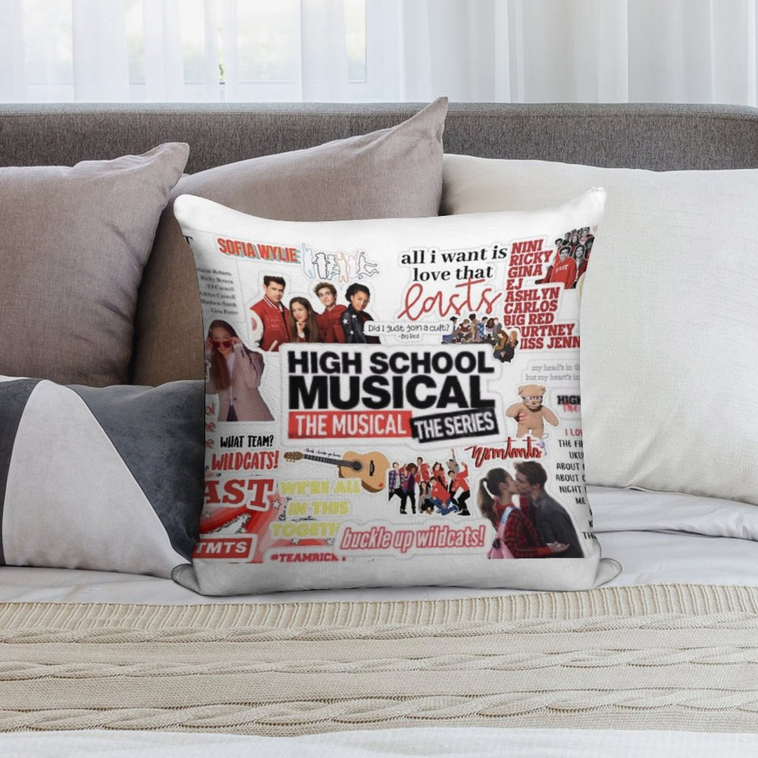 HSMTMTS Collage Soft Fade-Resistant Throw Pillow