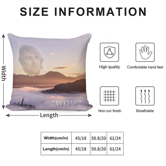WOW - Owen Wilson Soft Bedroom Essential Throw Pillow