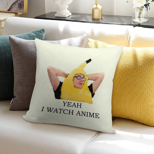 Copy of Discord Moderator - Yeah I Watch Anime Soft Multiple Sizes Throw Pillow