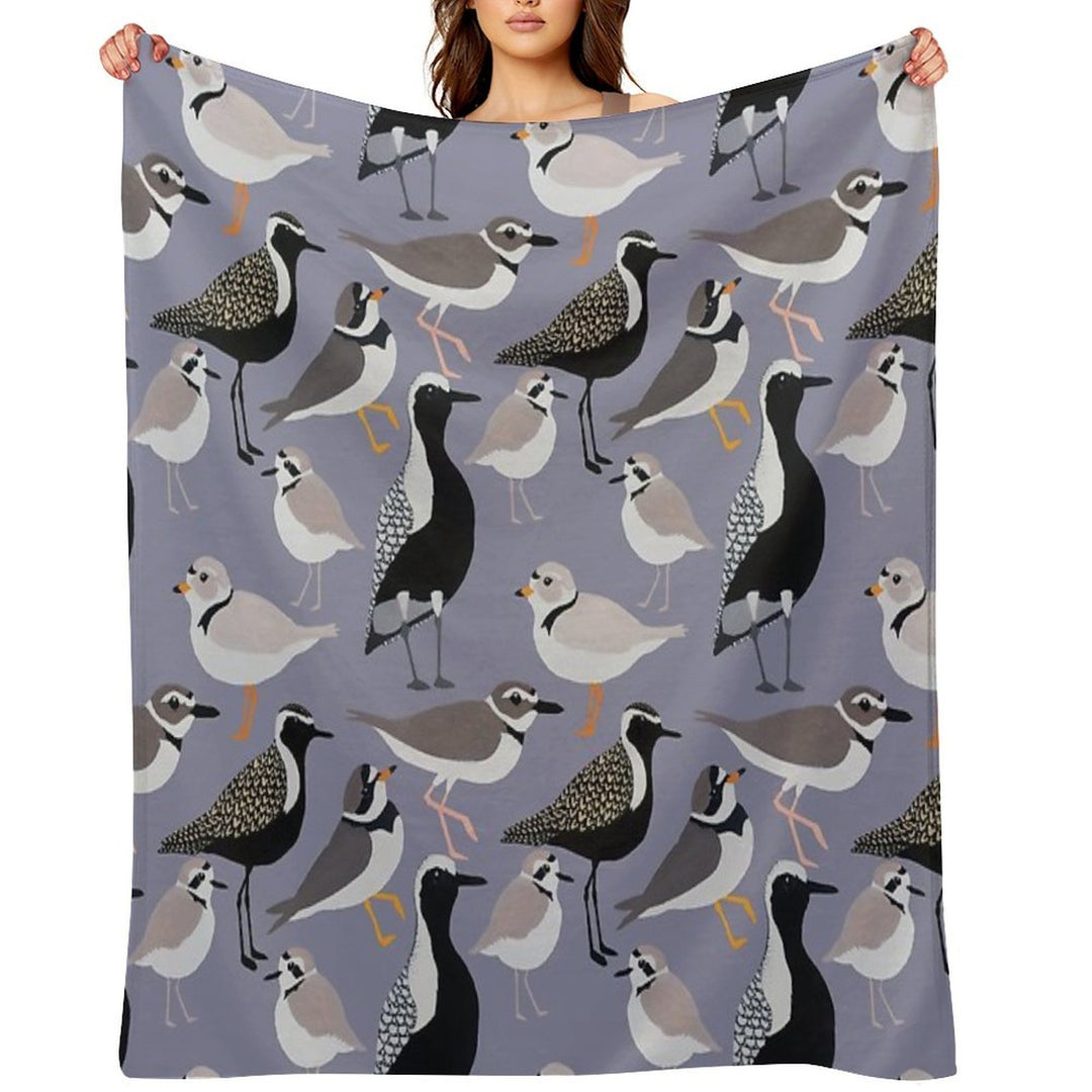 Plethora of Plovers Eco-conscious Throw Blanket