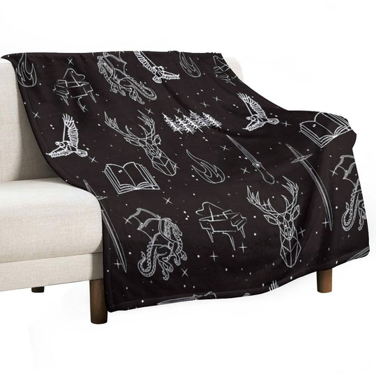 Throne of Glass Pattern Travel-friendly Throw Blanket
