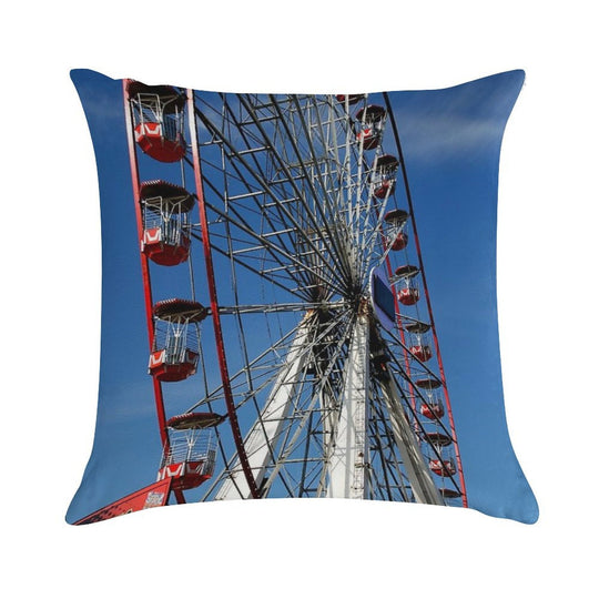 Oh Wheelie Soft High-Density Material Throw Pillow