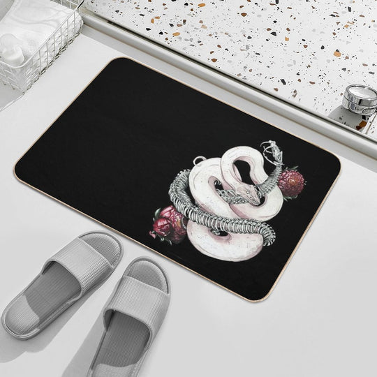 A Snake. Inside Out  Fade-Resistant Bath Mat