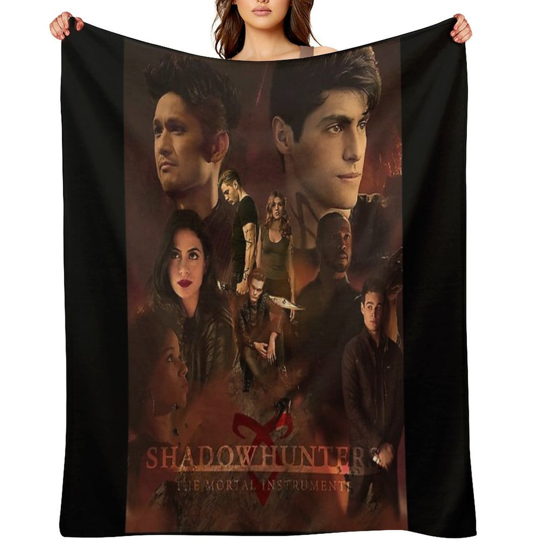 SHADOWHUNTERS POSTER Eco-conscious Throw Blanket