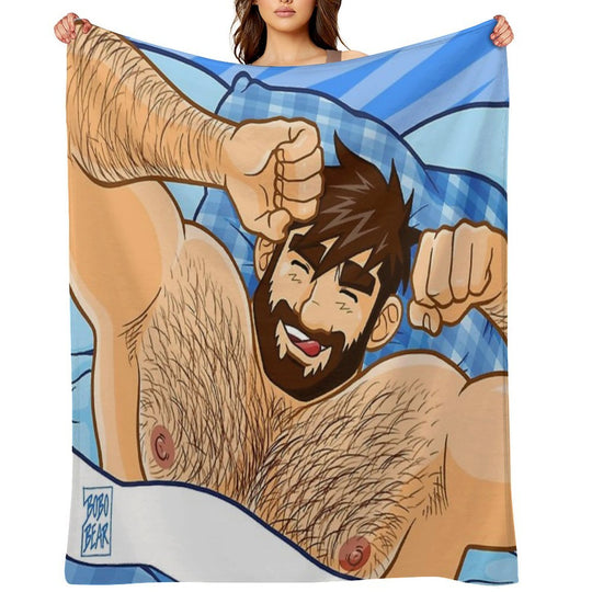 ADAM LIKES BEDTIME Gift-ready Throw Blanket