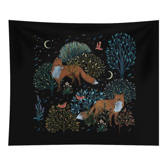 Forest Fox Tapestry