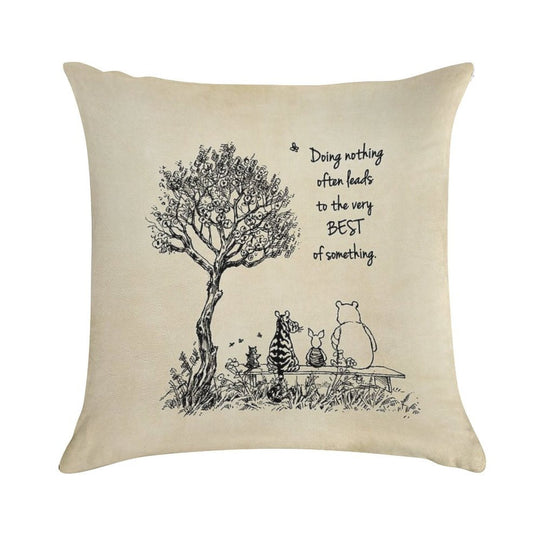Winnie The Pooh And Friends ~ Doing Nothing Soft Short Plush Fabric Throw Pillow