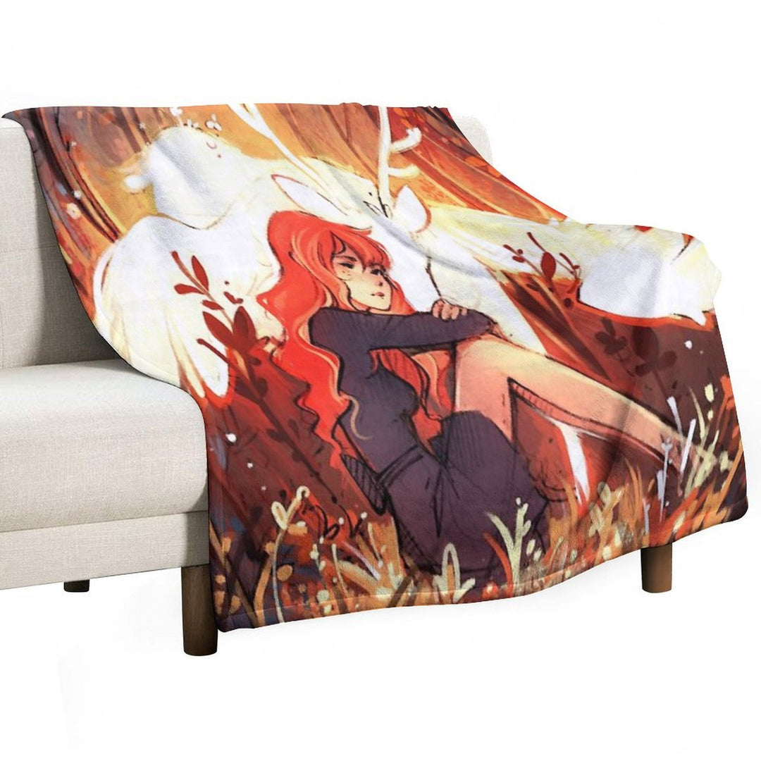 Heart of Fall Lightweight Throw Blanket