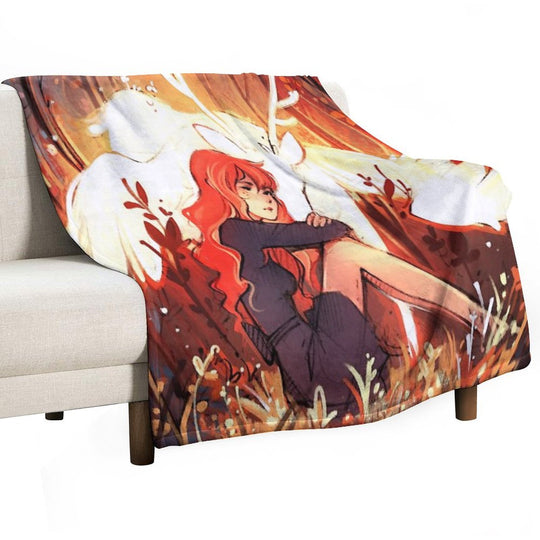 Heart of Fall Lightweight Throw Blanket