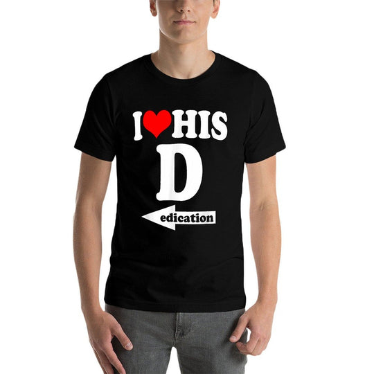 I Love His Dedication Funny Valentines Day Couple Matching  Relaxed-fit T-Shirt