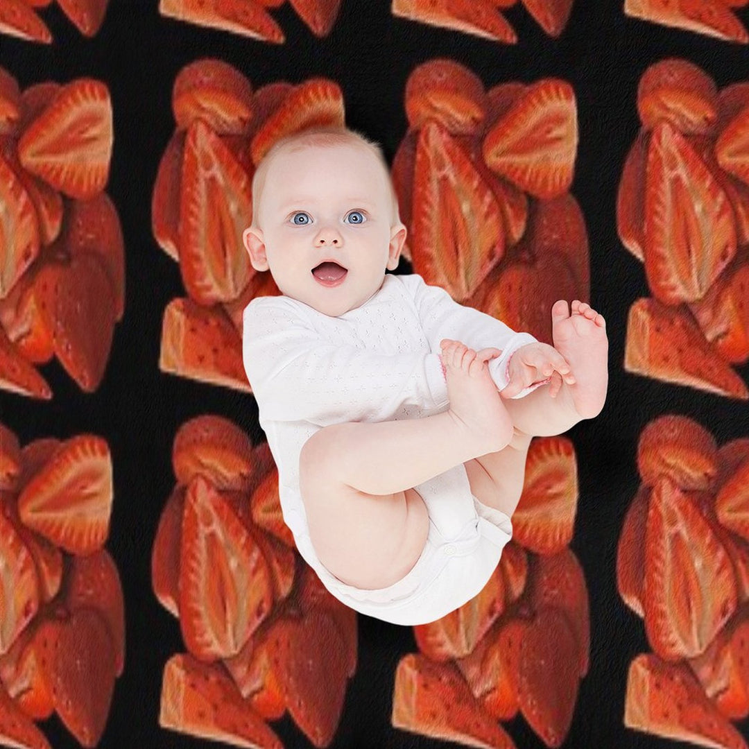 Juicy Strawberries Gift-ready Throw Blanket