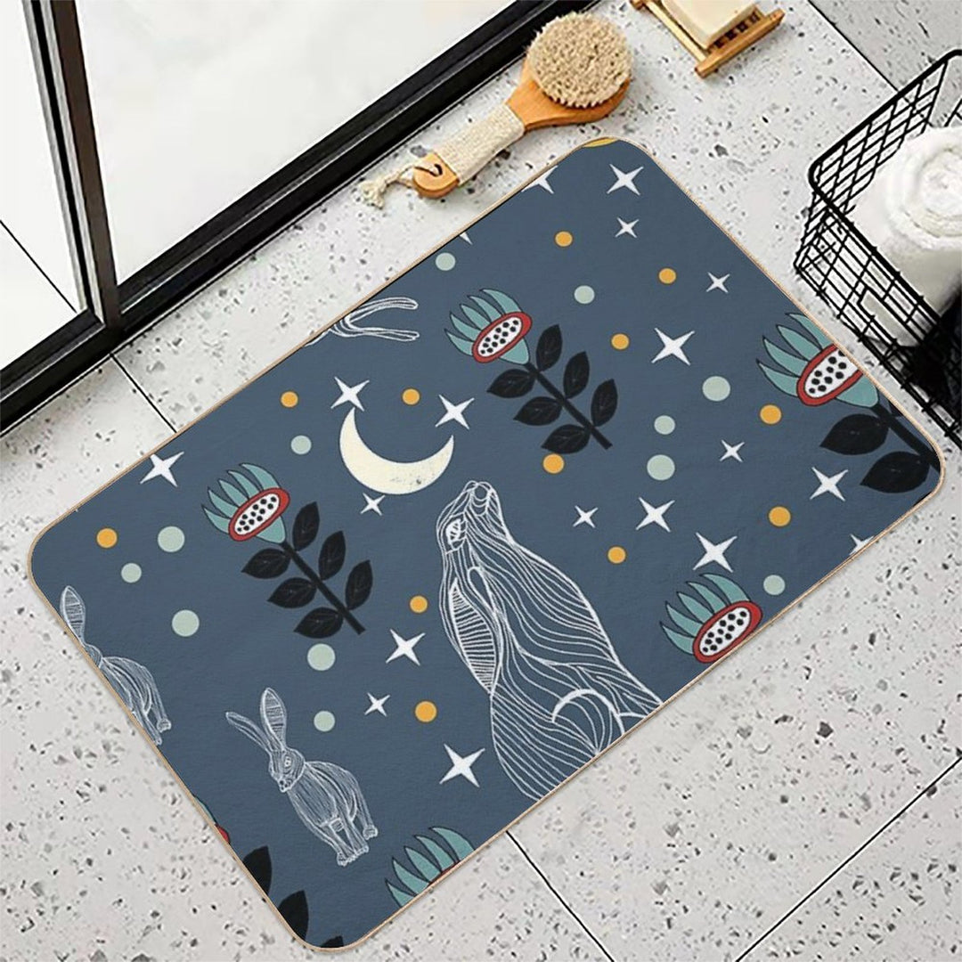 Hare Moon  Toxin-Free Bath Mat