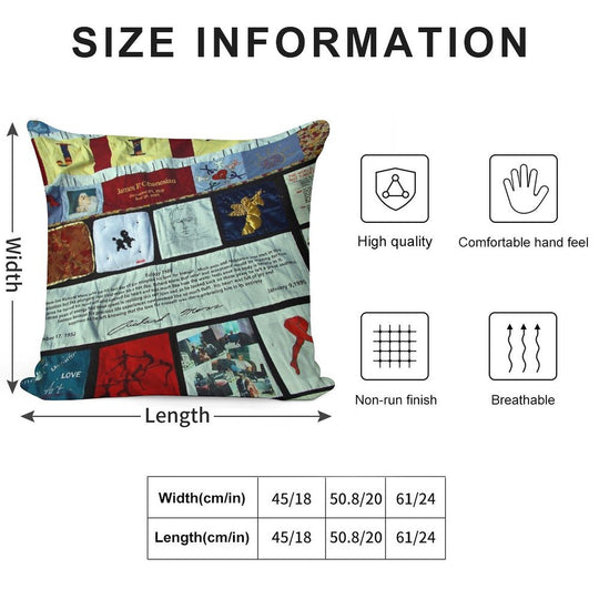 AIDS Quilt - 1 Soft Multiple Sizes Throw Pillow