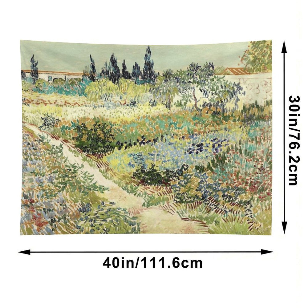 Vincent Van Gogh Garden at Arles Tapestry