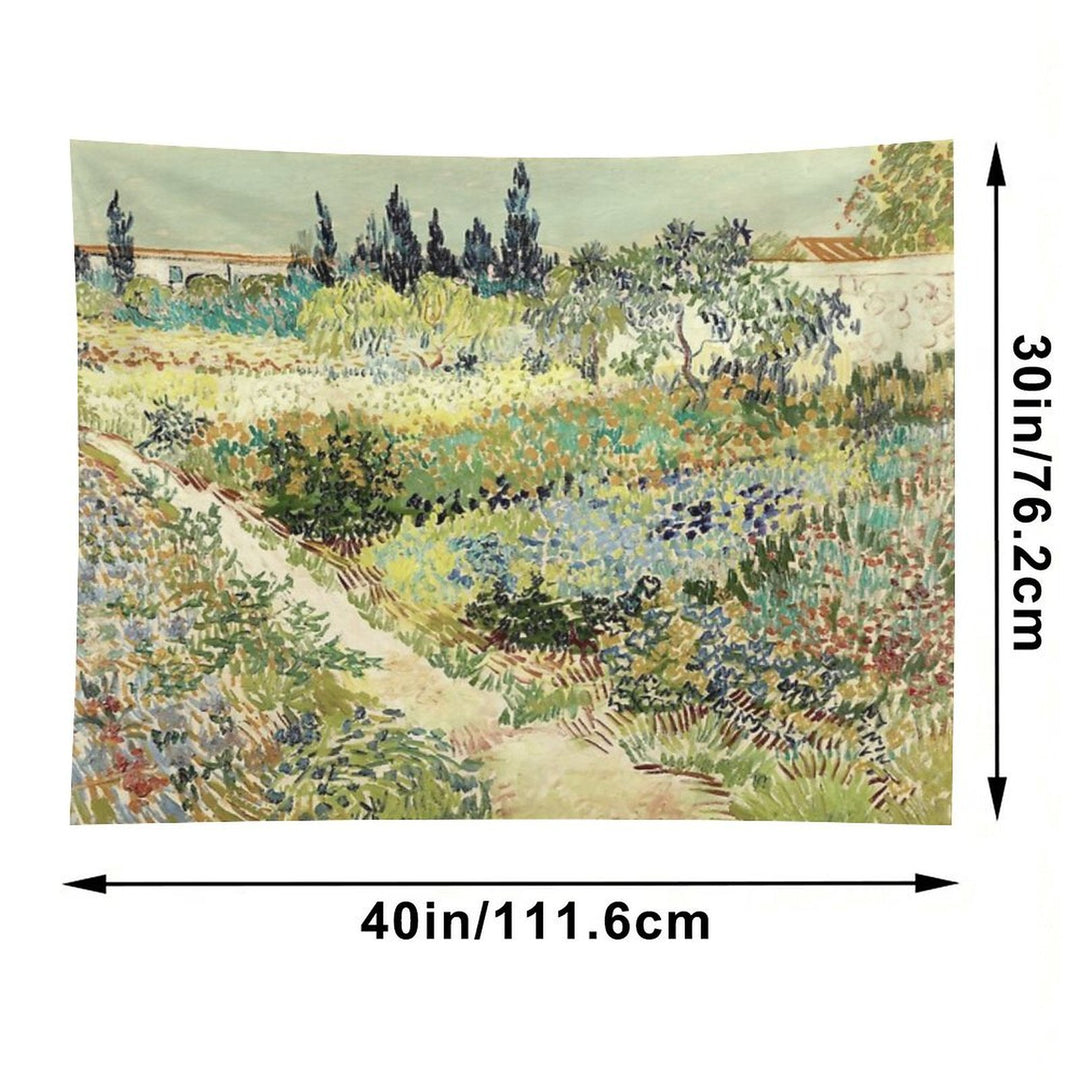 Vincent Van Gogh Garden at Arles Tapestry