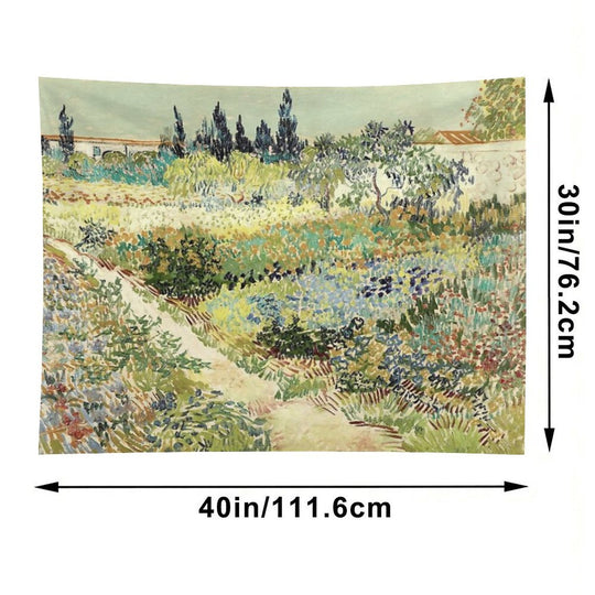 Vincent Van Gogh Garden at Arles Tapestry