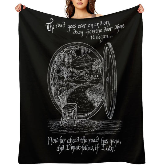 The Road Goes Versatility Throw Blanket