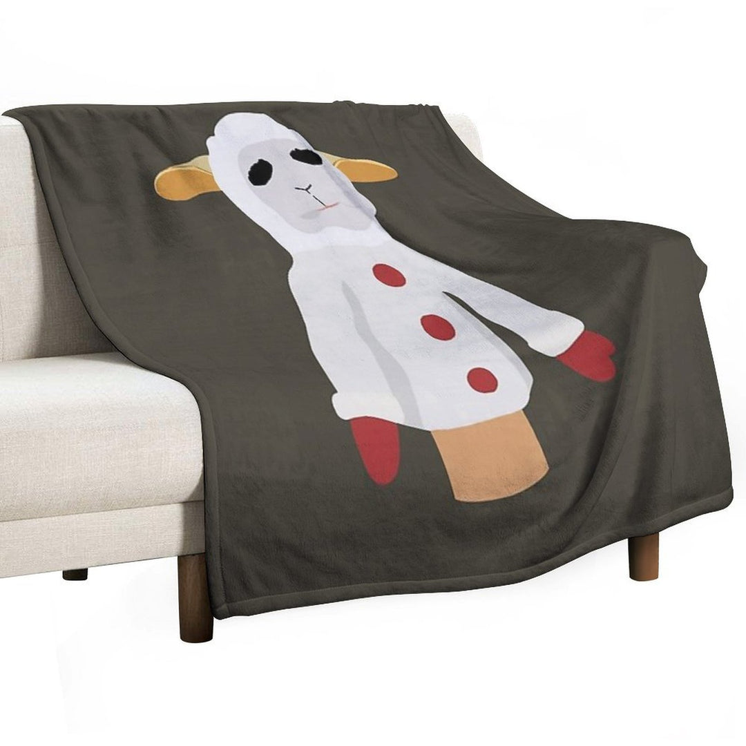 Lamb Chop, I Love This, Best, For You, Women Gift, Good Idea Versatility Throw Blanket