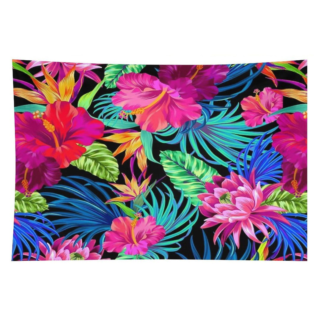 Drive You Mad Hibiscus Pattern Tapestry