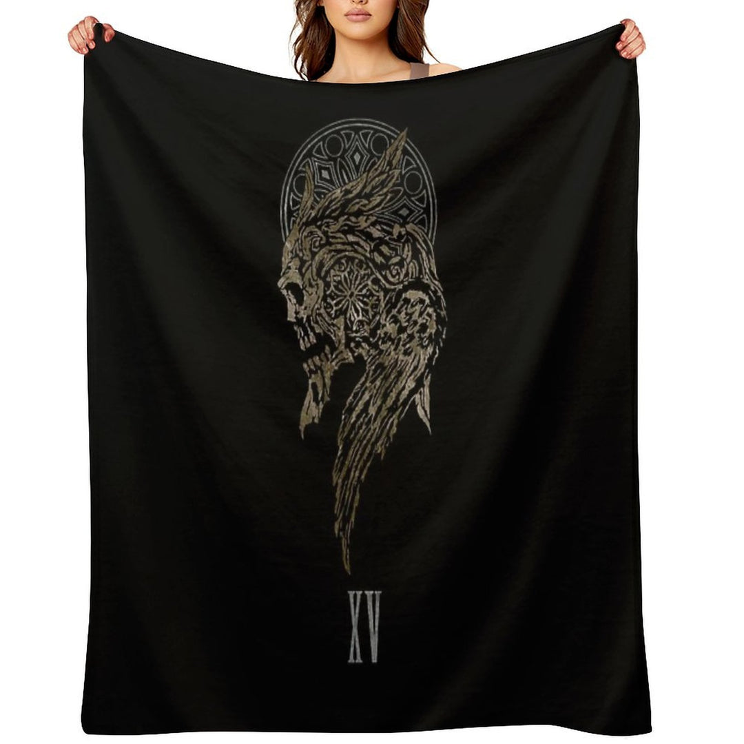 The Lucian Crest All-season Throw Blanket