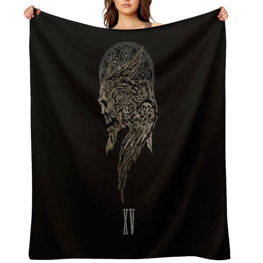 The Lucian Crest All-season Throw Blanket